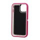 Defender Case w/ Clip For iPhone 13 Pro Max (pink+white)