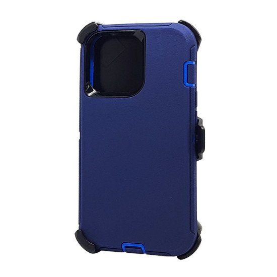 Defender Case w/ Clip For iPhone 13 Pro Max (blue) Defender Case w/ Clip For iPhone 13 Pro Max (blue)
