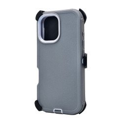 Defender Case w/ Clip For iPhone 17 (grey) Defender Case w/ Clip For iPhone 17 (grey)