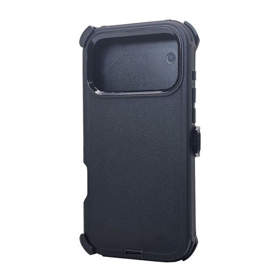 Defender Case w/ Clip For iPhone 17 Pro Max (black)