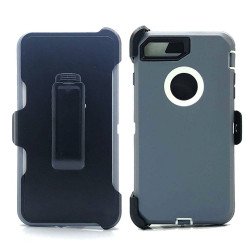Defender Case w/ Clip For iPhone 8, 7 (grey+white) Defender Case w/ Clip For iPhone 8, 7 (grey+white)