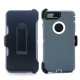 Defender Case w/ Clip For iPhone 8 Plus, 7 Plus (grey+white)