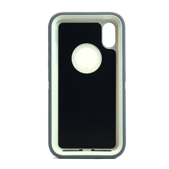Defender Case w/ Clip For iPhone X (grey)