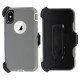 Defender Case w/ Clip For iPhone X (grey)