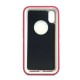 Defender Case w/ Clip For iPhone X (pink+white)