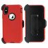 Defender Case w/ Clip For iPhone X (red)