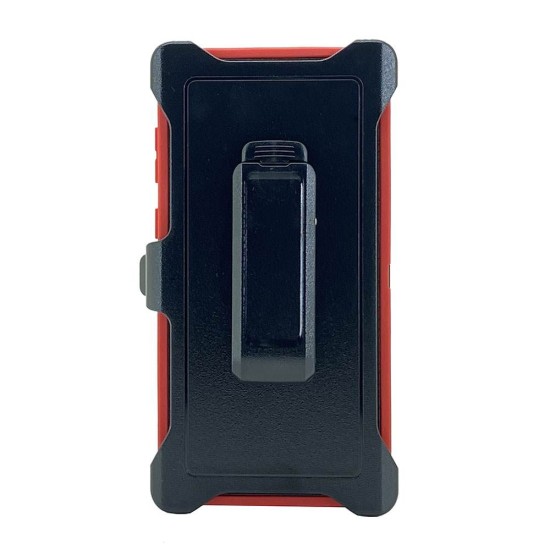 Defender Case w/ Clip For Samsung  Note 10 Plus (red)