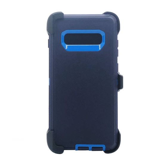 Defender Case w/ Clip For Samsung  S10 (blue)