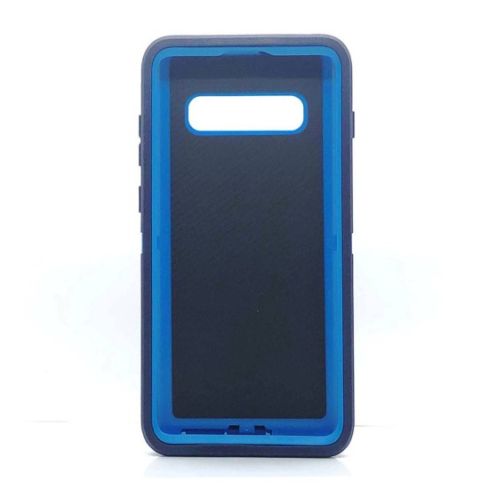 Defender Case w/ Clip For Samsung  S10 (blue)