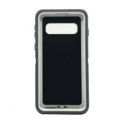 Defender Case w/ Clip For Samsung  S10 (grey+white) Defender Case w/ Clip For Samsung  S10 (grey+white)