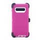 Defender Case w/ Clip For Samsung S10 Plus (pink+white) Defender Case w/ Clip For Samsung S10 Plus (pink+white)
