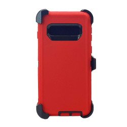Defender Case w/ Clip For Samsung  S10 (red) Defender Case w/ Clip For Samsung  S10 (red)