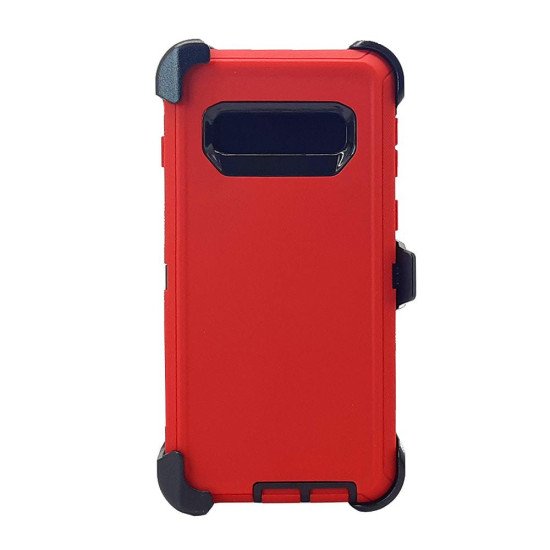 Defender Case w/ Clip For Samsung  S10 (red) Defender Case w/ Clip For Samsung  S10 (red)