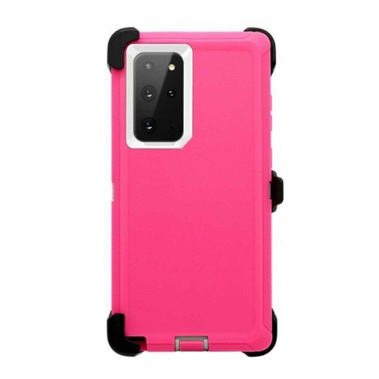 Defender Case w/ Clip For Samsung  Note 20 (pink) Defender Case w/ Clip For Samsung  Note 20 (pink)