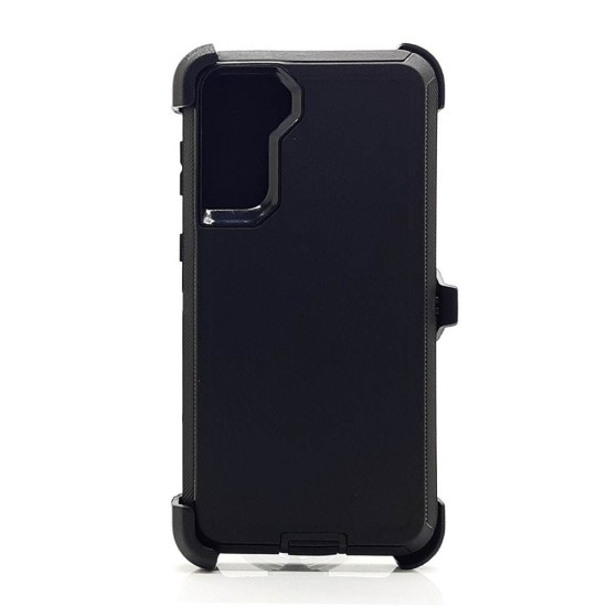 Defender Case w/ Clip For Samsung  S21 Plus (black)