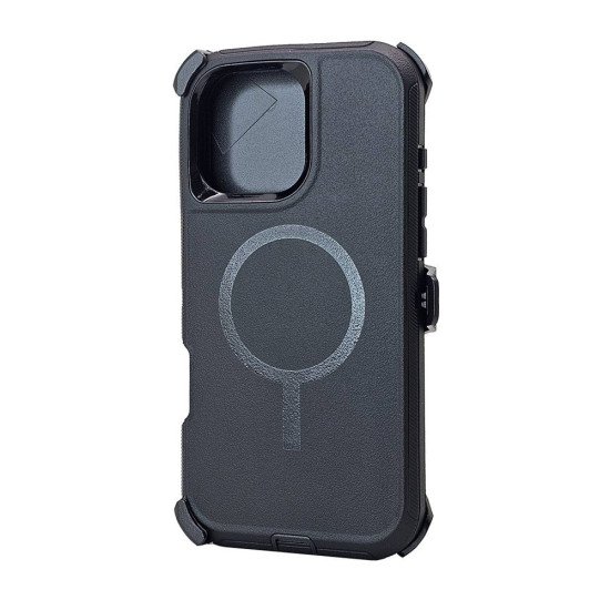 Magsafe Defender Case w/ Clip For iPhone 13 Pro Max (black)