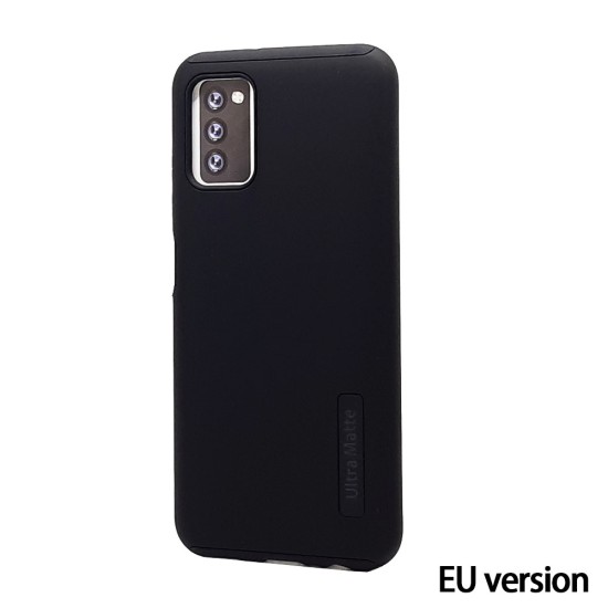 Ultra Matte Hybrid Case For Samsung A03S EU version (black)