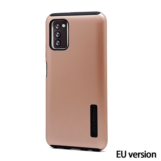 Ultra Matte Hybrid Case For Samsung A03S EU version (rose gold)