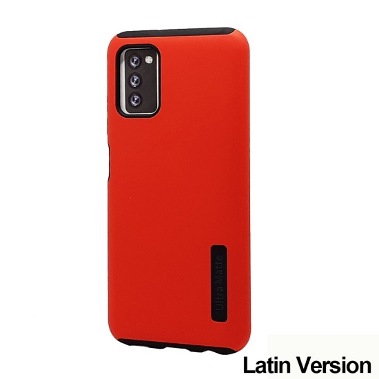 Ultra Matte Hybrid Case For Samsung A03S Latin version (red)