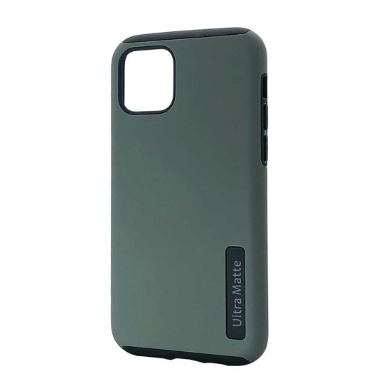 Ultra Matte Hybrid Case For iPhone 12 / 12 Pro (grey)