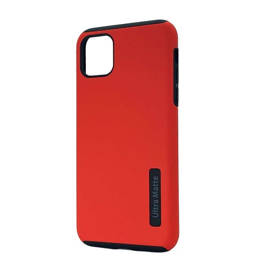 Ultra Matte Hybrid Case For iPhone 12 Mini (red)