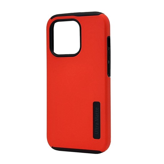 Ultra Matte Hybrid Case For iPhone 14 Pro Max 6.7" (red)