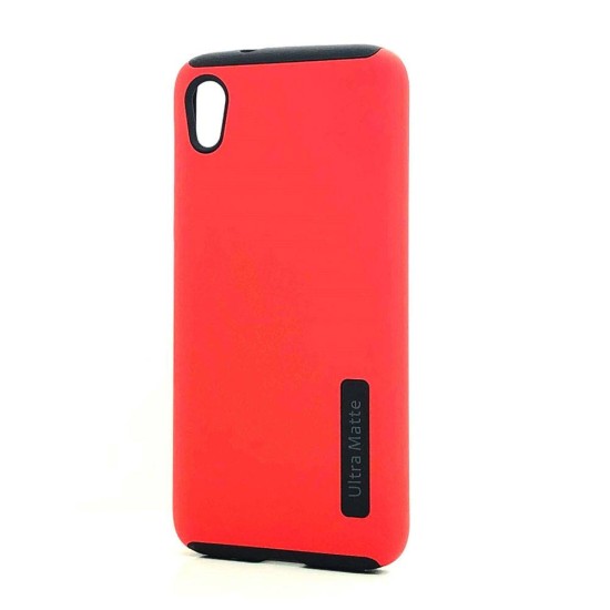 Ultra Matte Hybrid Case For Motorola E6 (red)