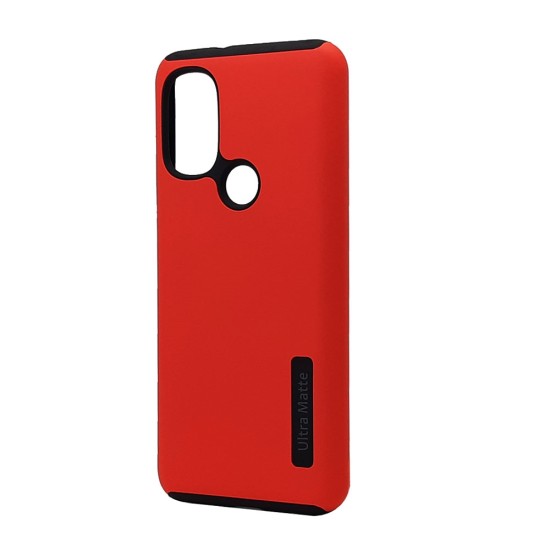 Ultra Matte Hybrid Case For Motorola Moto G Power 2022 (red)