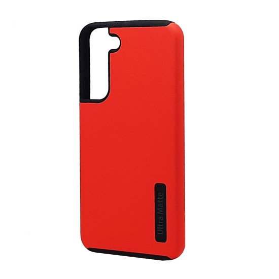 Ultra Matte Hybrid Case For Samsung S22 (red)