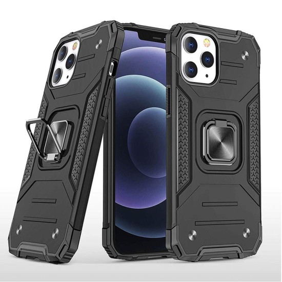 Armor Hybrid Case w/ Kickstand for iPhone 15 Pro Max (black)