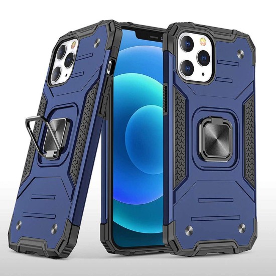 Armor Hybrid Case w/ Kickstand for iPhone 15 Pro (blue)
