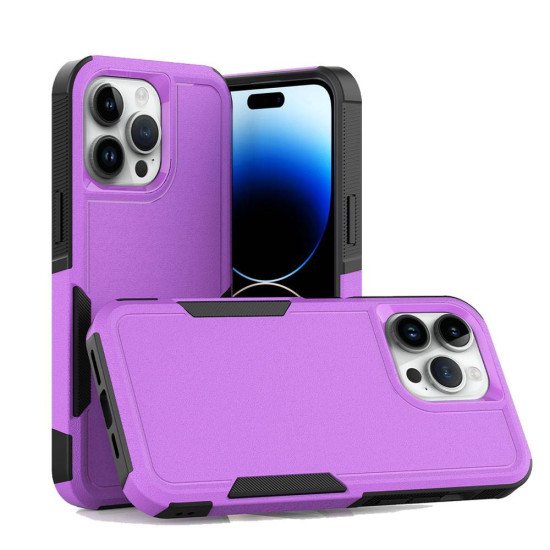 Traveler Hybrid Case For iPhone 15 Pro (purple)