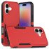 Traveler Hybrid Case For iPhone 17 (red)