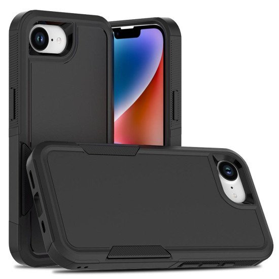 Traveler Hybrid Case For iPhone 16E / SE4 (black)