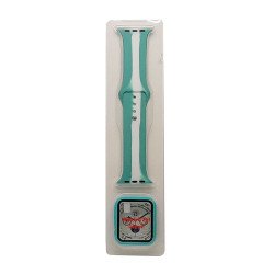 Stripe Silicone Band & Snap-on Case For iWatch 4/5/6 44mm (green) Stripe Silicone Band & Snap-on Case For iWatch 4/5/6 44mm (green)