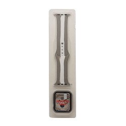 Stripe Silicone Band & Snap-on Case For iWatch 4/5/6 44mm (grey) Stripe Silicone Band & Snap-on Case For iWatch 4/5/6 44mm (grey)