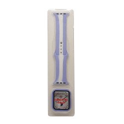 Stripe Silicone Band & Snap-on Case For iWatch 4/5/6 44mm (purple) Stripe Silicone Band & Snap-on Case For iWatch 4/5/6 44mm (purple)