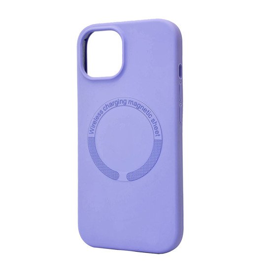 Magsafe Silicone Case For iPhone 12 Pro Max (purple)
