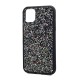 Heavy Duty TPU Glitter Case For iPhone 12 / 12 Pro (black)