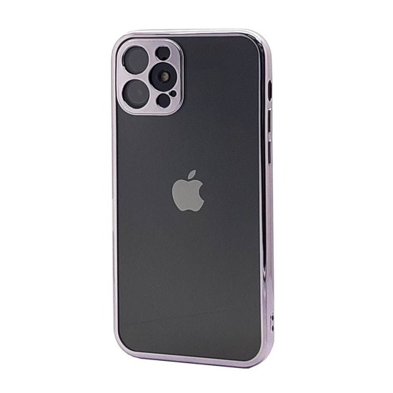 Electroplated TPU Clear Case for iPhone 12 Pro (purple)