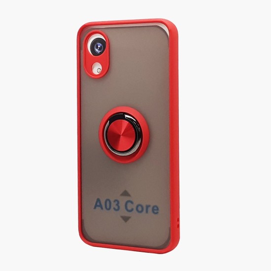 TPU Case w/ Magnetic Ring for Samsung A03 Core (red)