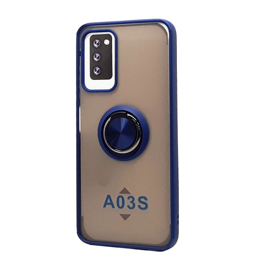 TPU Case w/ Magnetic Ring for Samsung A03S US version (blue) TPU Case w/ Magnetic Ring for Samsung A03S US version (blue)