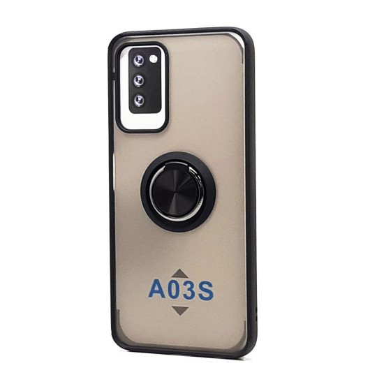 TPU Case w/ Magnetic Ring for Samsung A03S US version (black) TPU Case w/ Magnetic Ring for Samsung A03S US version (black)