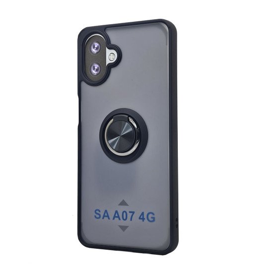 TPU Case w/ Magnetic Ring for Samsung A07 4G (black)