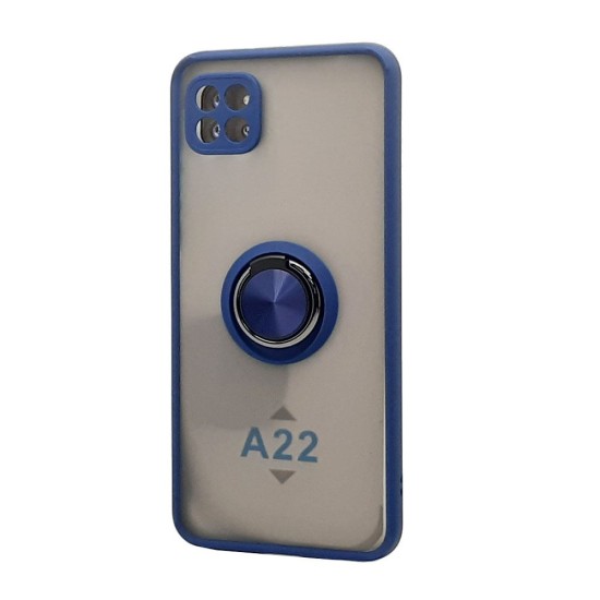 TPU Case w/ Magnetic Ring for Samsung A22 5G (blue)