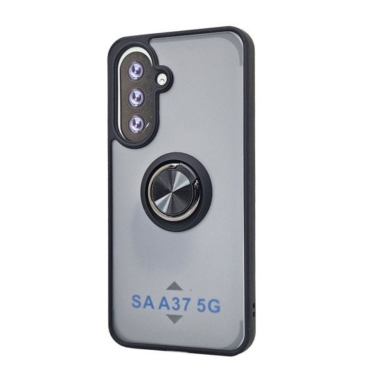 TPU Case w/ Magnetic Ring for Samsung Galaxy A37 5G (black)