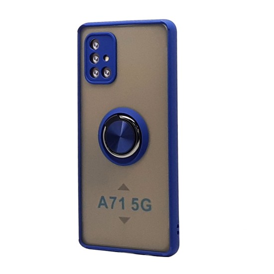 TPU Case w/ Magnetic Ring for Samsung A71 5G (blue)