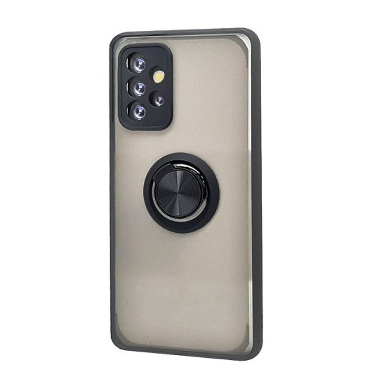 TPU Case w/ Magnetic Ring for Samsung A72 5G (black) TPU Case w/ Magnetic Ring for Samsung A72 5G (black)