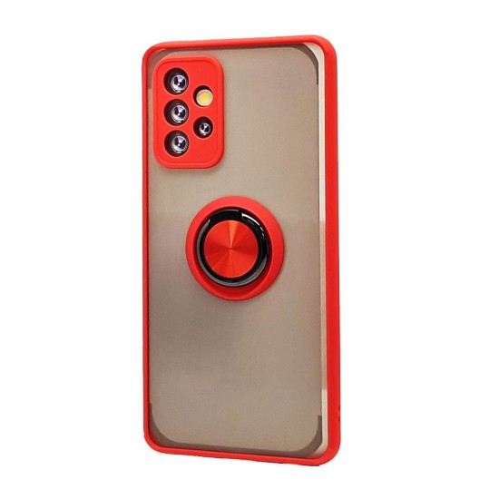 TPU Case w/ Magnetic Ring for Samsung A72 5G (red)