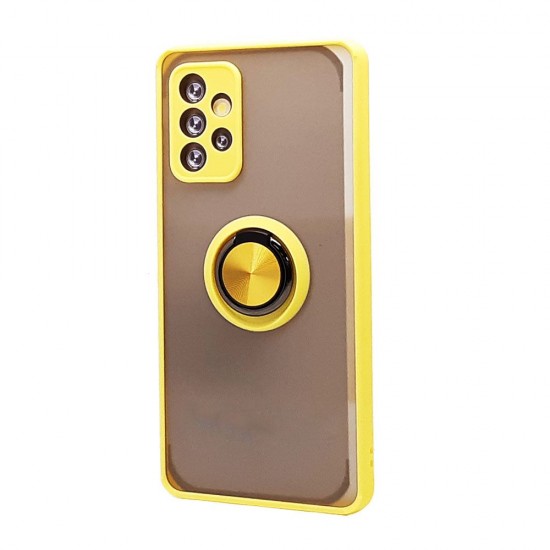 TPU Case w/ Magnetic Ring for Samsung A72 5G (yellow)